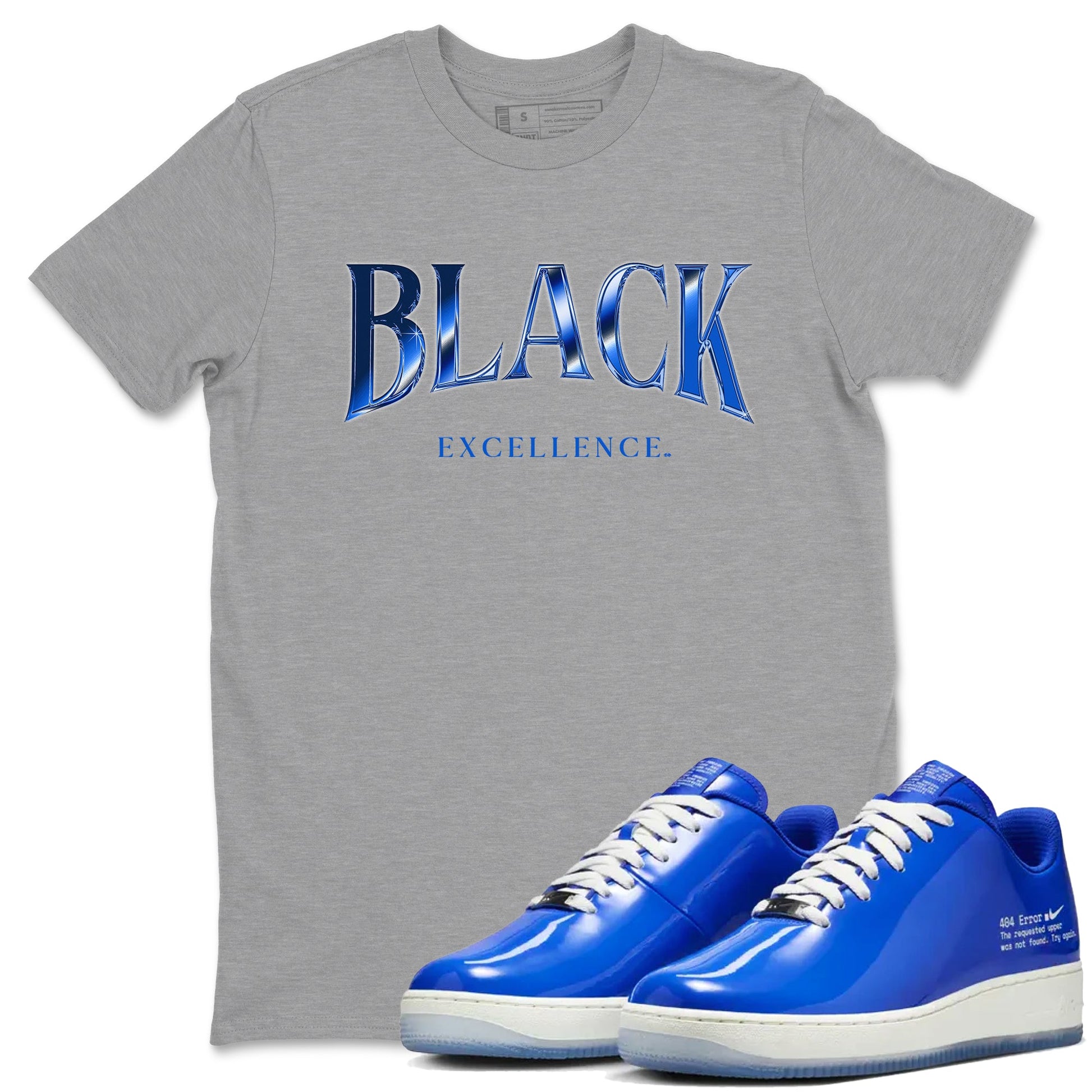 Air Force 1 404 Error shirt to match jordans Black Excellence sneaker tees Air Force 1 404 Error SNRT Sneaker Release Tees unisex cotton Heather Grey 1 crew neck shirt