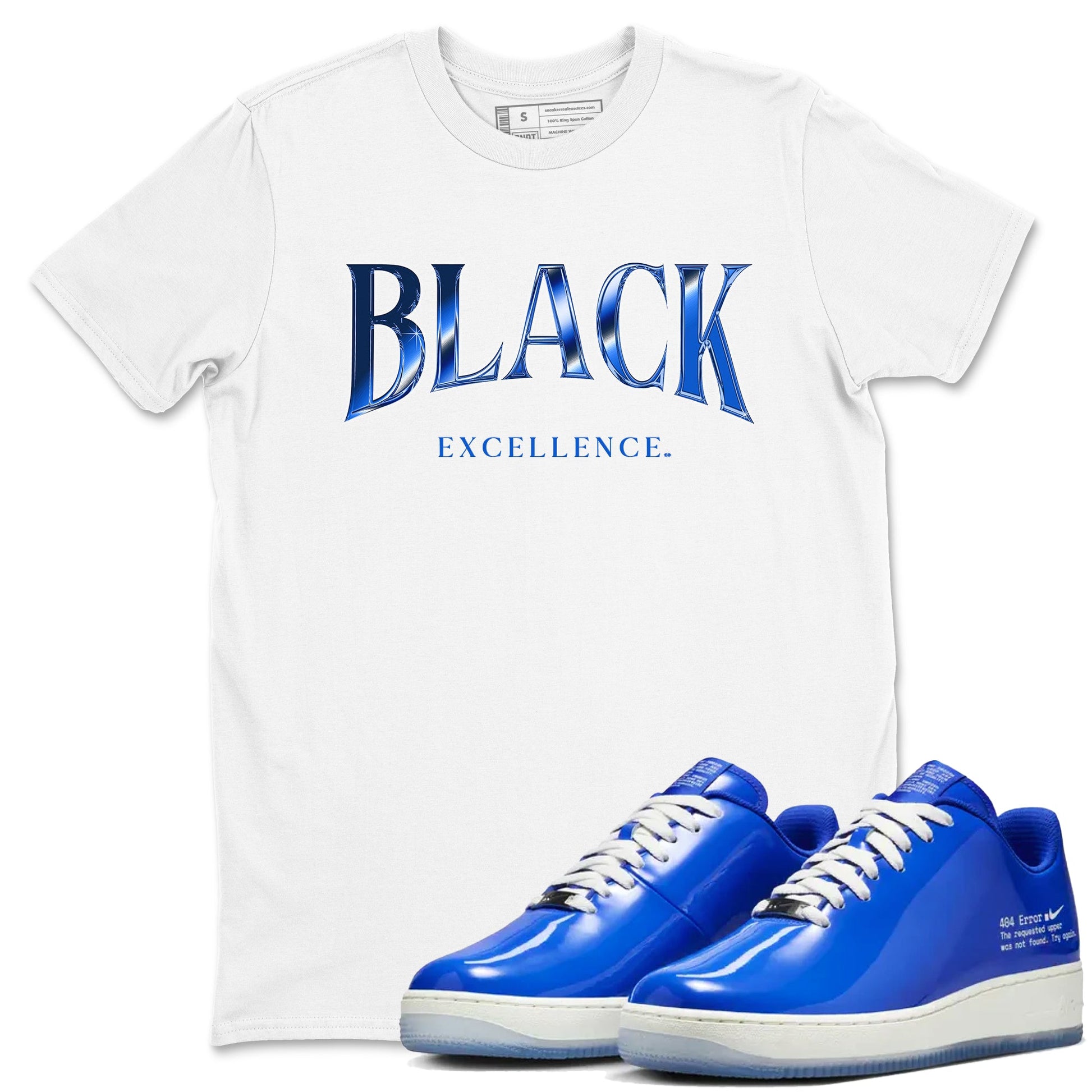 Air Force 1 404 Error shirt to match jordans Black Excellence sneaker tees Air Force 1 404 Error SNRT Sneaker Release Tees unisex cotton White 1 crew neck shirt