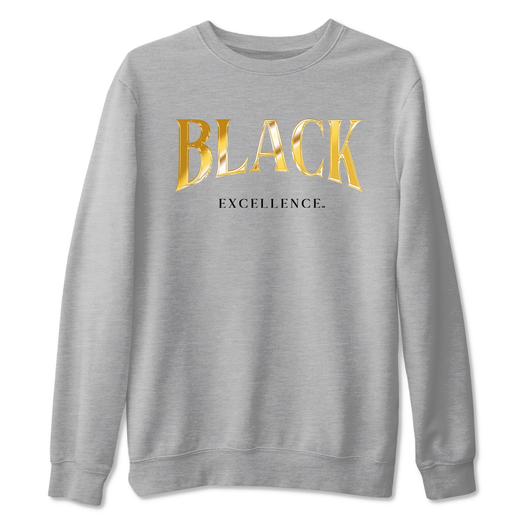 1s Black Metallic Gold shirts to match jordans Black Excellence sneaker match tees Air Jordan 1 Black Metallic Gold SNRT Sneaker Release Tees unisex cotton Heather Grey 2 crew neck shirts