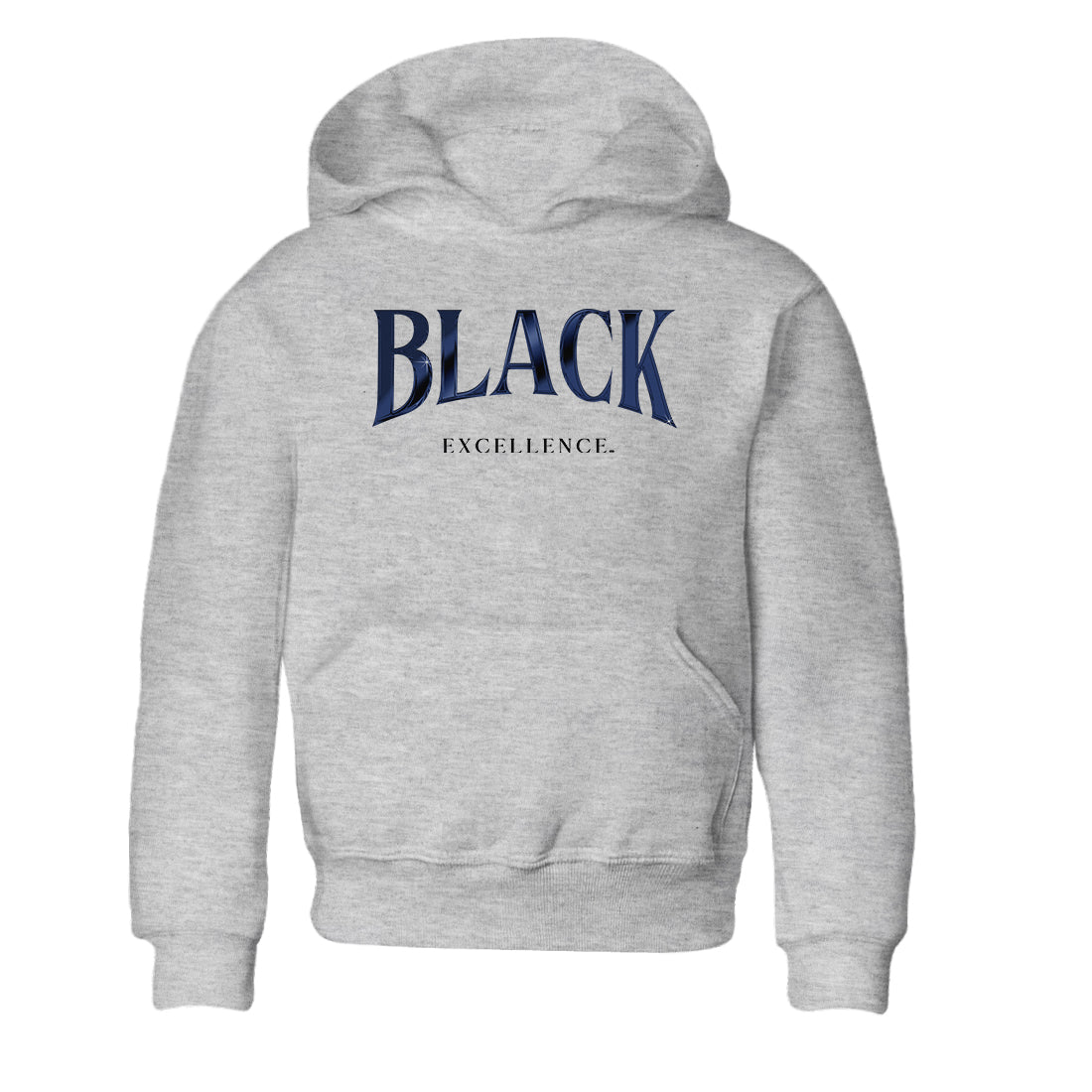 1s Midnight Navy shirts to match jordans Black Excellence sneaker match tees Air Jordan 1 Midnight Navy match shoes to clothes SNRT Sneaker Tees Youth Baby Heather Grey 2 tee