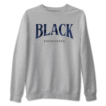 1s Midnight Navy shirts to match jordans Black Excellence sneaker match tees Air Jordan 1 Midnight Navy match shoes to clothes SNRT Sneaker Tees unisex cotton Heather Grey 2 shirts
