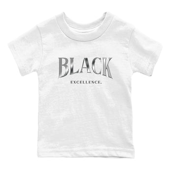 3s Black Cat shirts to match jordans Black Excellence sneaker match tees Air Jordan 3 Retro Black Cat match shoes to clothes SNRT Sneaker Tees Youth Baby White 2 tee