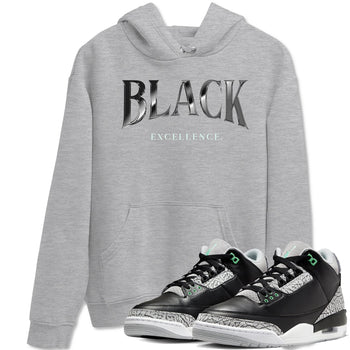 3s Green Glow shirt to match jordans Black Excellence sneaker tees Air Jordan 3 Green Glow SNRT Sneaker Release Tees unisex cotton Heather Grey 1 crew neck shirt