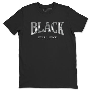 Sneaker match tees – Sneaker Tees To Match Air Jordan 4 Black Cat Shoes – Black Excellence Tee Black 2