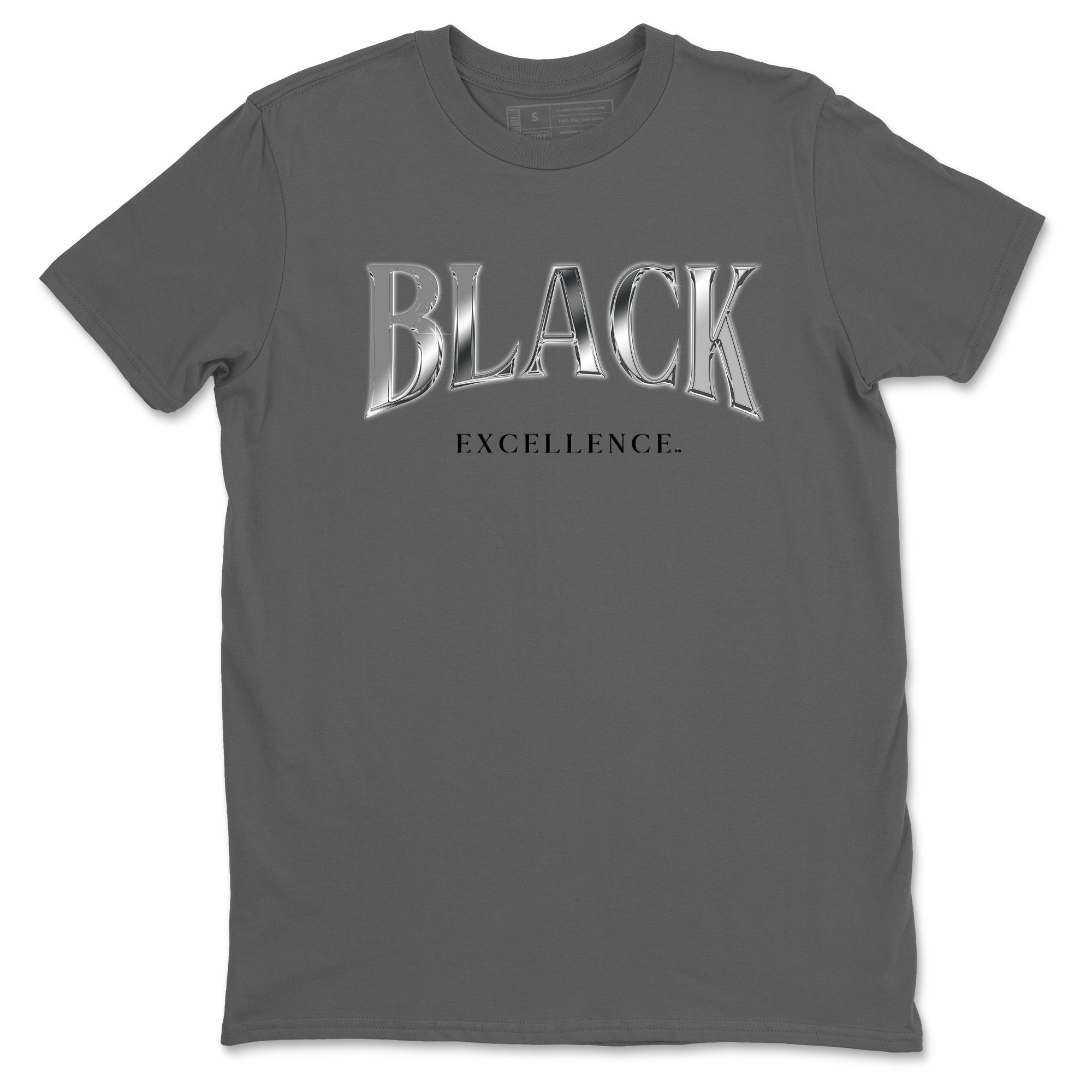 Sneaker match tees – Sneaker Tees To Match Air Jordan 4 Black Cat Shoes – Black Excellence Tee Cool Grey 2