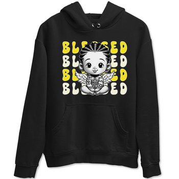 Air Jordan 4 Vivid Sulfur shirt to match jordans Blessed sneaker tees 4s Vivid Sulfur SNRT Sneaker Release Tees unisex cotton Black 2 crew neck shirt