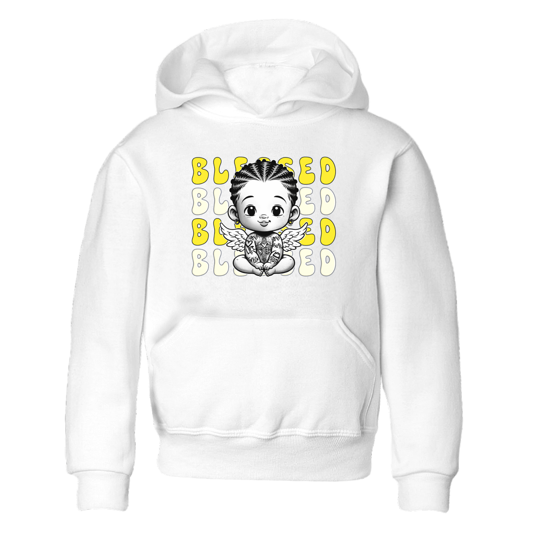 Air Jordan 4 Vivid Sulfur shirt to match jordans Blessed sneaker tees 4s Vivid Sulfur SNRT sneaker release tees baby toddler White 2 cotton Shirt