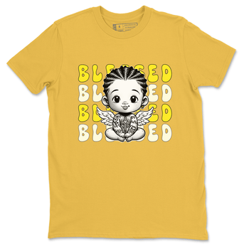 Air Jordan 4 Vivid Sulfur shirt to match jordans Blessed sneaker tees 4s Vivid Sulfur SNRT Sneaker Release Tees unisex cotton Daisy 2 crew neck shirt