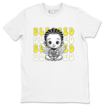 Air Jordan 4 Vivid Sulfur shirt to match jordans Blessed sneaker tees 4s Vivid Sulfur SNRT Sneaker Release Tees unisex cotton White 2 crew neck shirt
