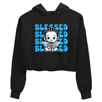 1s High OG UNC Reimagined shirts to match jordans Blessed Baby graphic tees Air Jordan 1 UNC Reimagined match shoes to clothes SNRT Sneaker Tees unisex cotton Black 2 crop tee