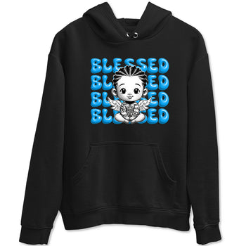 1s High OG UNC Reimagined shirts to match jordans Blessed Baby graphic tees Air Jordan 1 UNC Reimagined match shoes to clothes SNRT Sneaker Tees unisex cotton Black 2 shirts