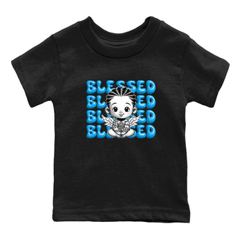 1s High OG UNC Reimagined shirts to match jordans Blessed Baby graphic tees Air Jordan 1 UNC Reimagined match shoes to clothes SNRT Sneaker Tees Youth Baby Black 2 tee