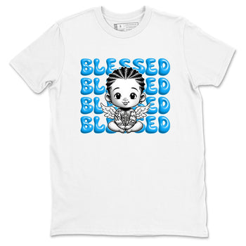 1s High OG UNC Reimagined shirts to match jordans Blessed Baby graphic tees Air Jordan 1 UNC Reimagined match shoes to clothes SNRT Sneaker Tees unisex cotton White 2 shirts