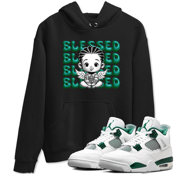 Air Jordan 4 Retro Oxidized Green shirts to match jordans Blessed Baby sneaker match tees Air Jordan 4 Oxidized Green SNRT Sneaker Tees streetwear brand Black 1 unisex cotton tee