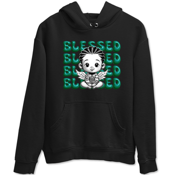 Air Jordan 4 Retro Oxidized Green shirts to match jordans Blessed Baby sneaker match tees Air Jordan 4 Oxidized Green SNRT Sneaker Tees streetwear brand Black 2 unisex cotton tee