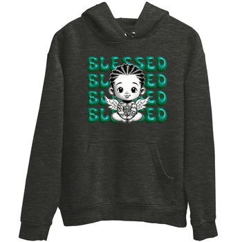 Air Jordan 4 Retro Oxidized Green shirts to match jordans Blessed Baby sneaker match tees Air Jordan 4 Oxidized Green SNRT Sneaker Tees streetwear brand Charcoal Heather 2 unisex cotton tee