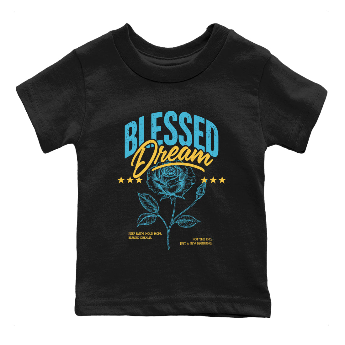 Sneaker Threads – Sneaker Tees To Match Air Jordan 11 Retro Gamma – Blessed Dream Youth Graphic Tee Black 2. Perfect for Jordan releases 2025 colorways.