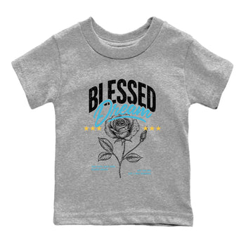 Sneaker Threads – Sneaker Tees To Match Air Jordan 11 Retro Gamma – Blessed Dream Youth Graphic Tee Heather Grey 2. Perfect for Jordan releases 2025 colorways.