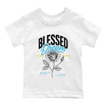 Sneaker Threads – Sneaker Tees To Match Air Jordan 11 Retro Gamma – Blessed Dream Youth Graphic Tee White 2. Perfect for Jordan releases 2025 colorways.