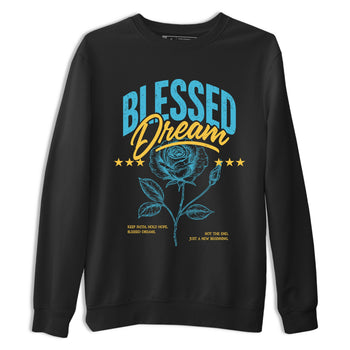 Sneaker Threads – Sneaker Tees To Match Air Jordan 11 Retro Gamma – Blessed Dream Graphic Tee Black 2. Perfect for Jordan releases 2025 colorways.