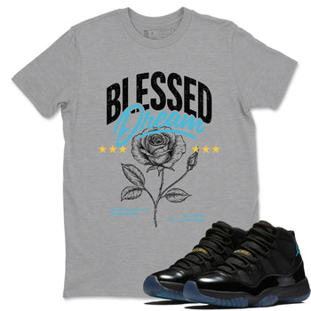Sneaker Threads – Sneaker Tees To Match Air Jordan 11 Retro Gamma – Blessed Dream Graphic Tee Heather Grey 1. Perfect for Jordan releases 2025 colorways.