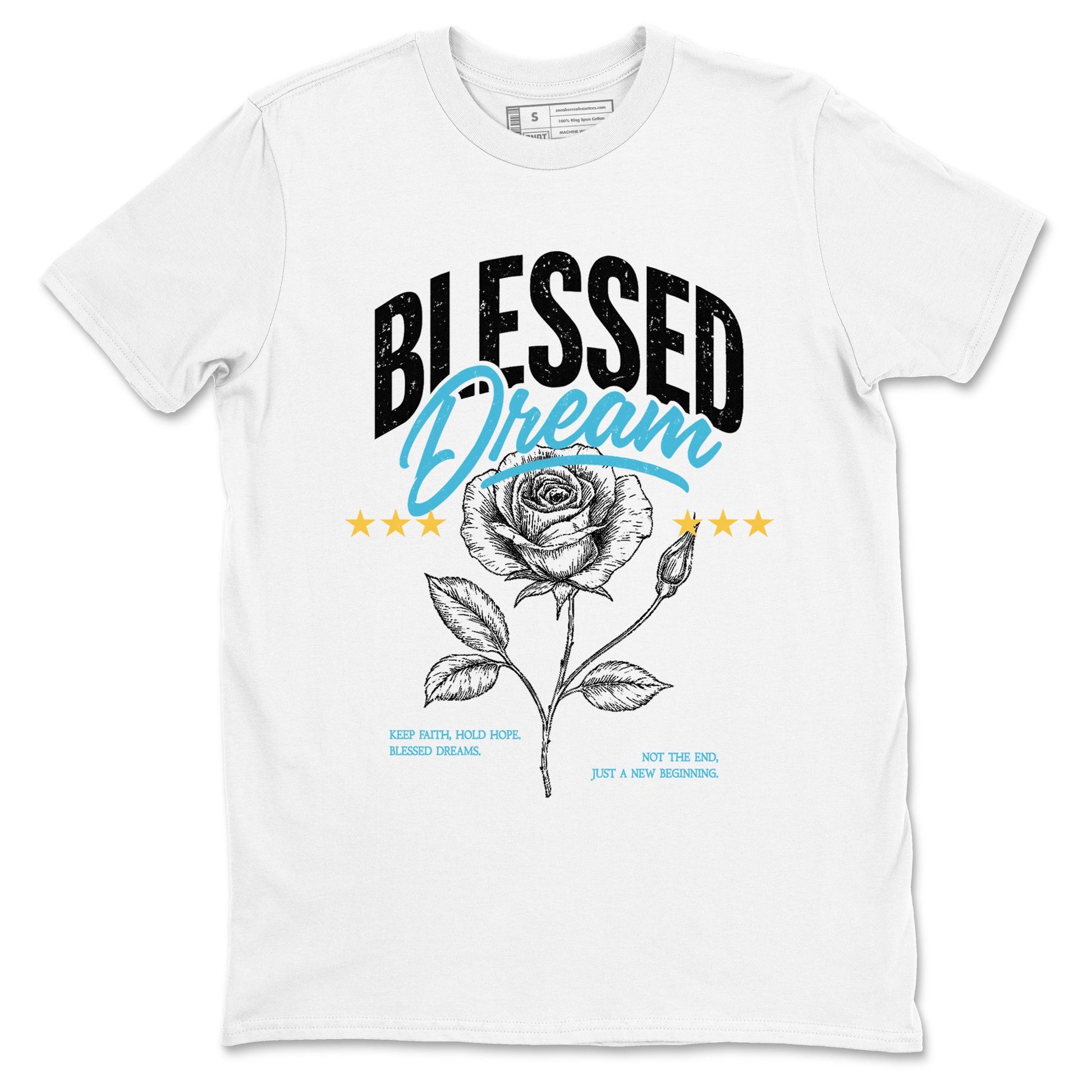 Sneaker Threads – Sneaker Tees To Match Air Jordan 11 Retro Gamma – Blessed Dream Graphic Tee White 2. Perfect for Jordan releases 2025 colorways.