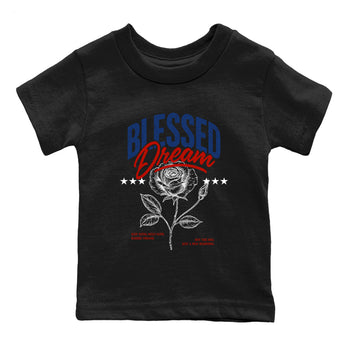 Sneaker match tees – Sneaker Threads To Match Air Jordan 11 Rare Air Shoes – Blessed Dream Kids T-Shirt Black 2