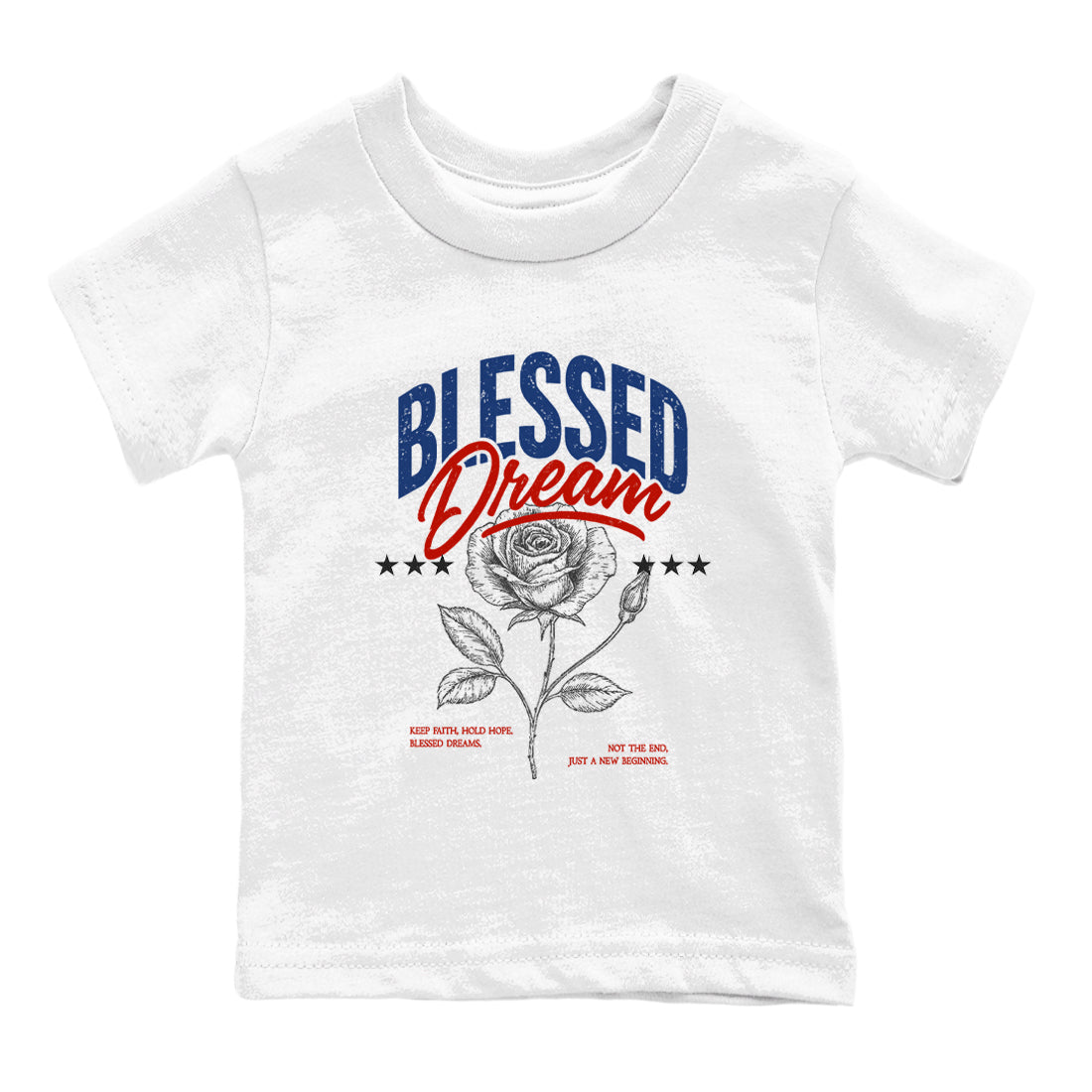 Sneaker match tees – Sneaker Threads To Match Air Jordan 11 Rare Air Shoes – Blessed Dream Kids T-Shirt White 2