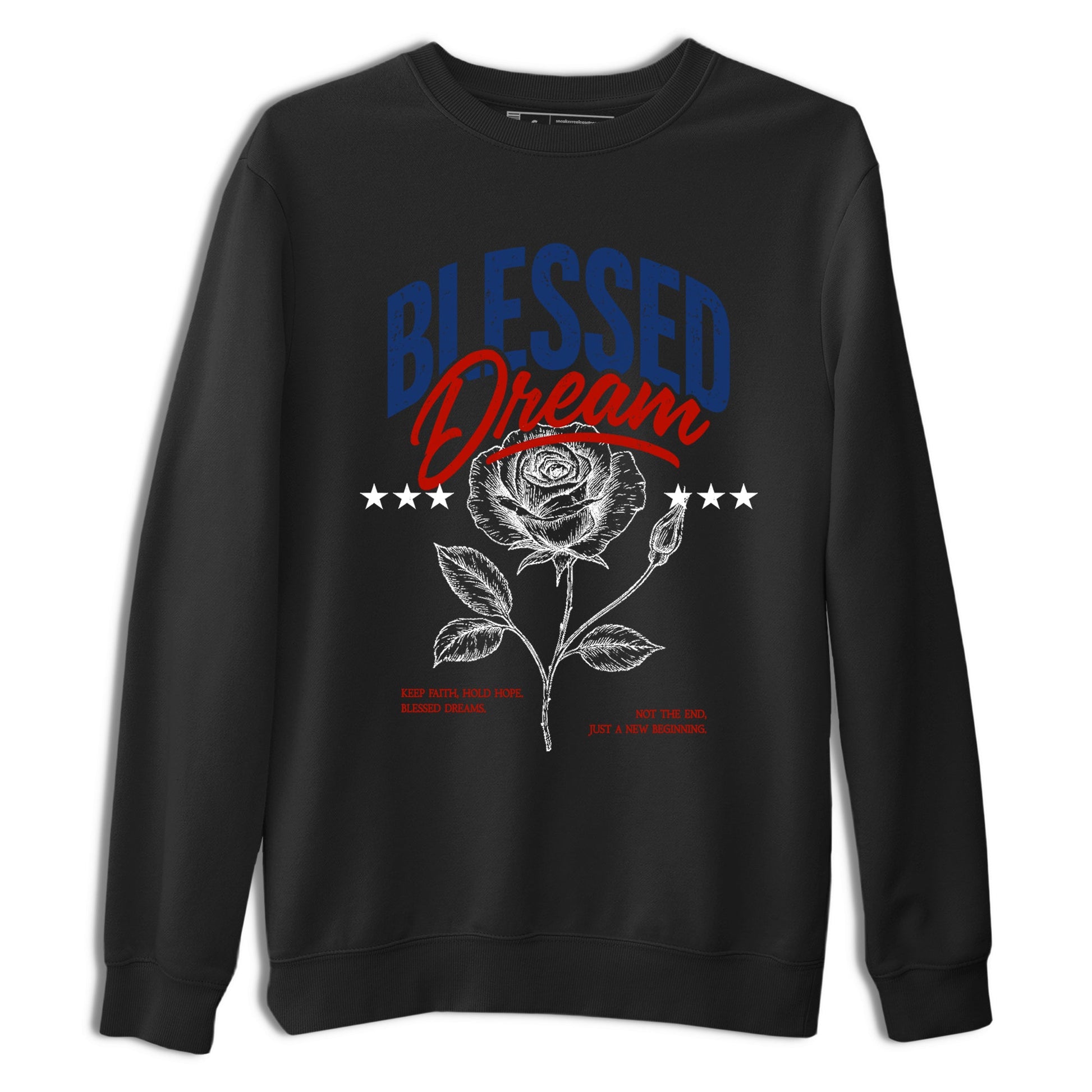 Sneaker match tees – Sneaker Threads To Match Air Jordan 11 Rare Air Shoes – Blessed Dream Tee Black 2