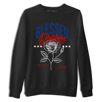 Sneaker match tees – Sneaker Threads To Match Air Jordan 11 Rare Air Shoes – Blessed Dream Tee Black 2