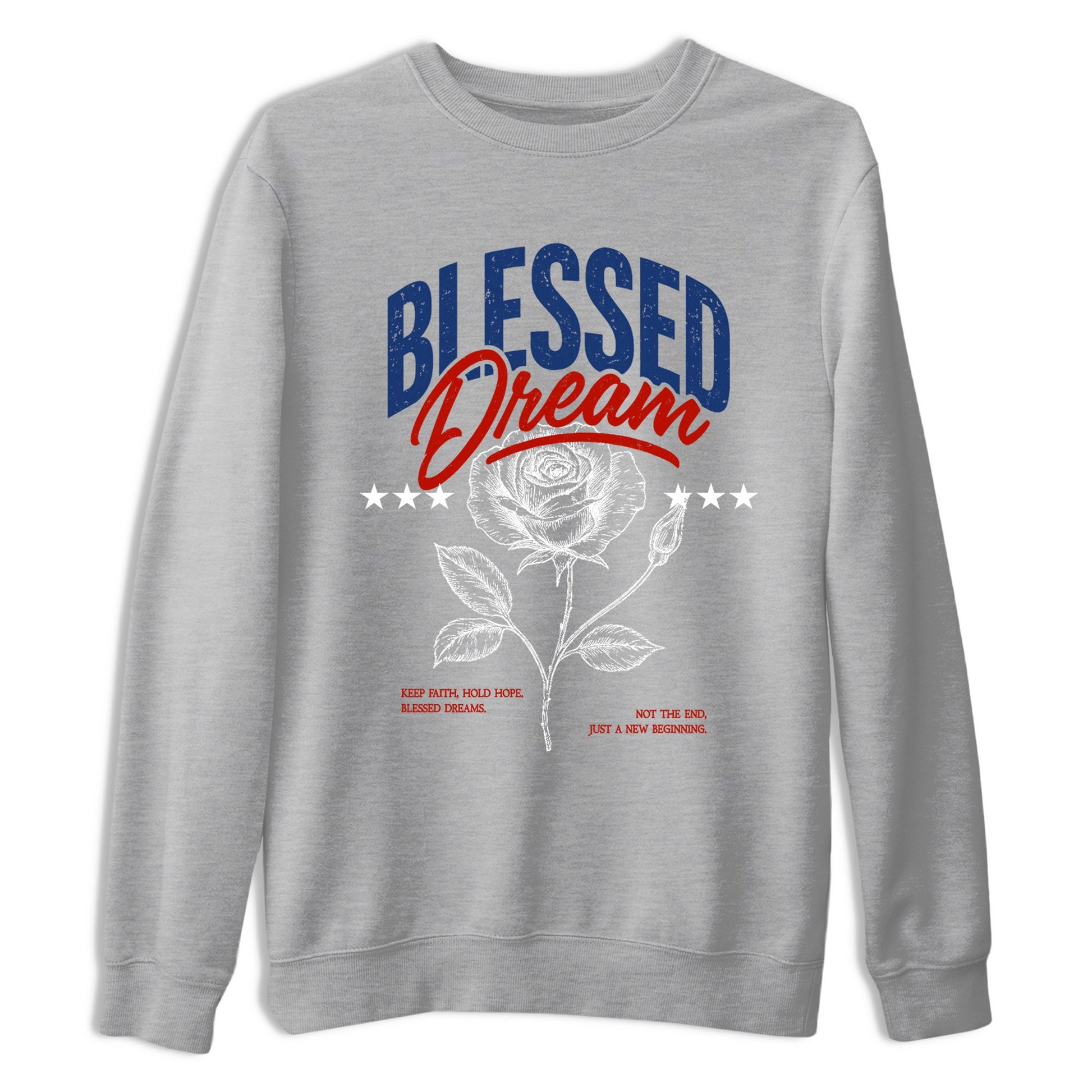Sneaker match tees – Sneaker Threads To Match Air Jordan 11 Rare Air Shoes – Blessed Dream Tee Heather Grey 2
