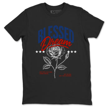 Sneaker match tees – Sneaker Threads To Match Air Jordan 11 Rare Air Shoes – Blessed Dream Tee Black 2