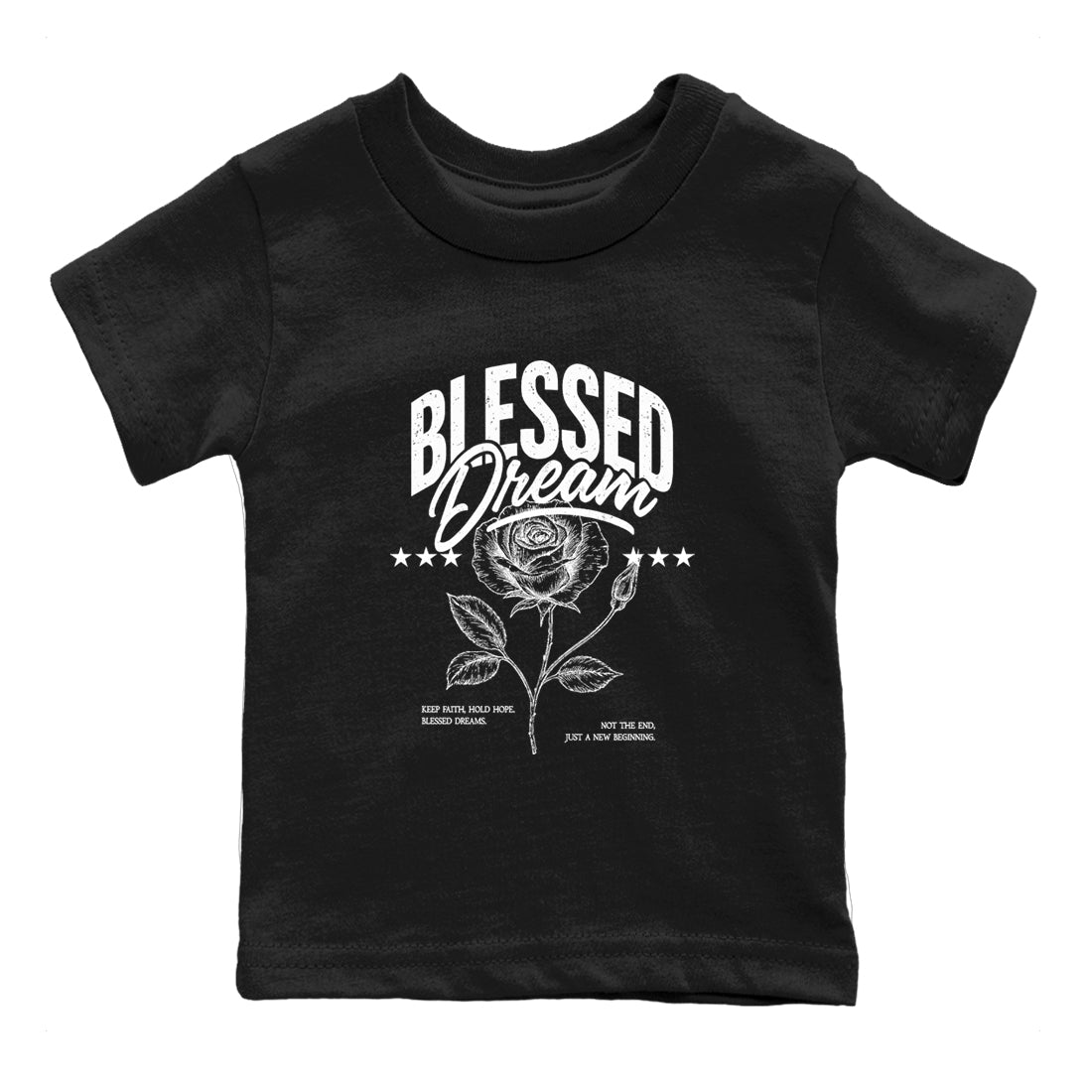 Sneaker match tees – Sneaker Tees To Match Air Jordan 4 Black Cat Shoes – Blessed Dream Kids T-Shirt Black 2