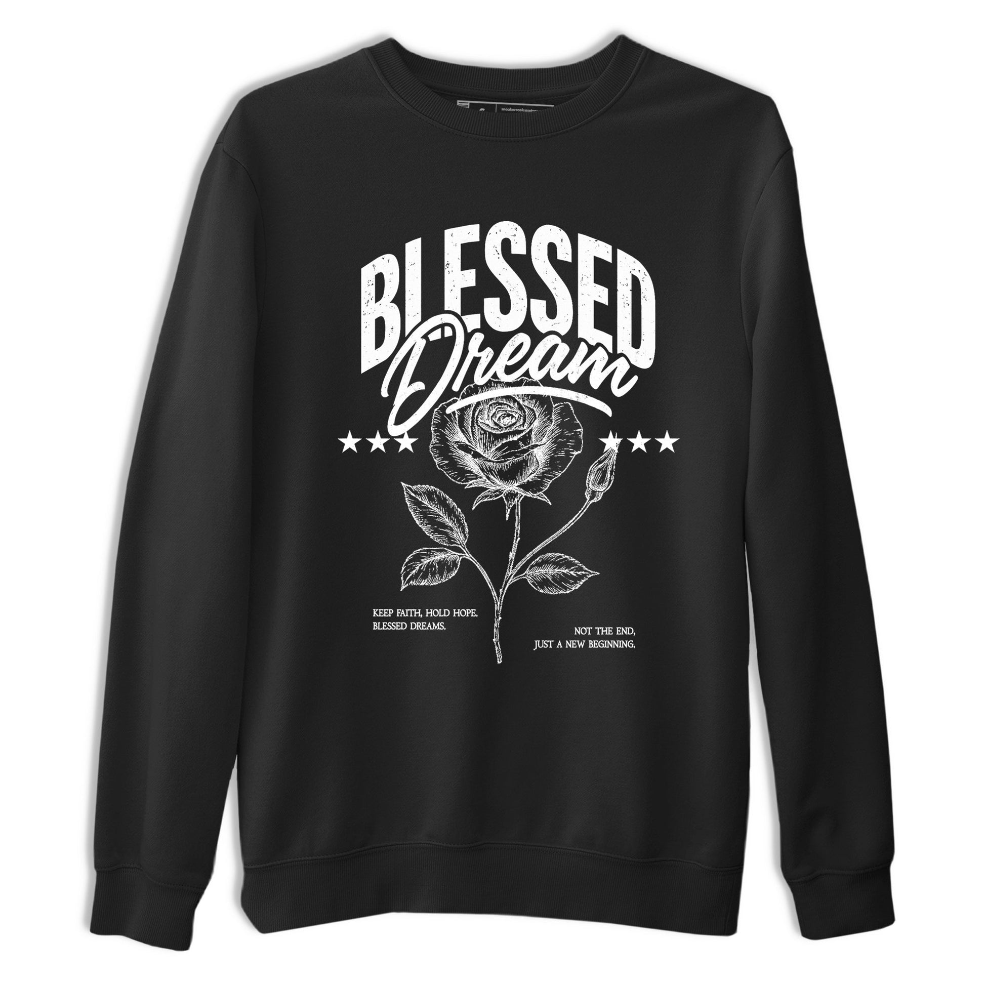 Sneaker match tees – Sneaker Tees To Match Air Jordan 4 Black Cat Shoes – Blessed Dream Tee Black 2