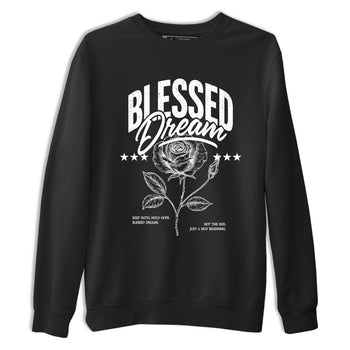 Sneaker match tees – Sneaker Tees To Match Air Jordan 4 Black Cat Shoes – Blessed Dream Tee Black 2