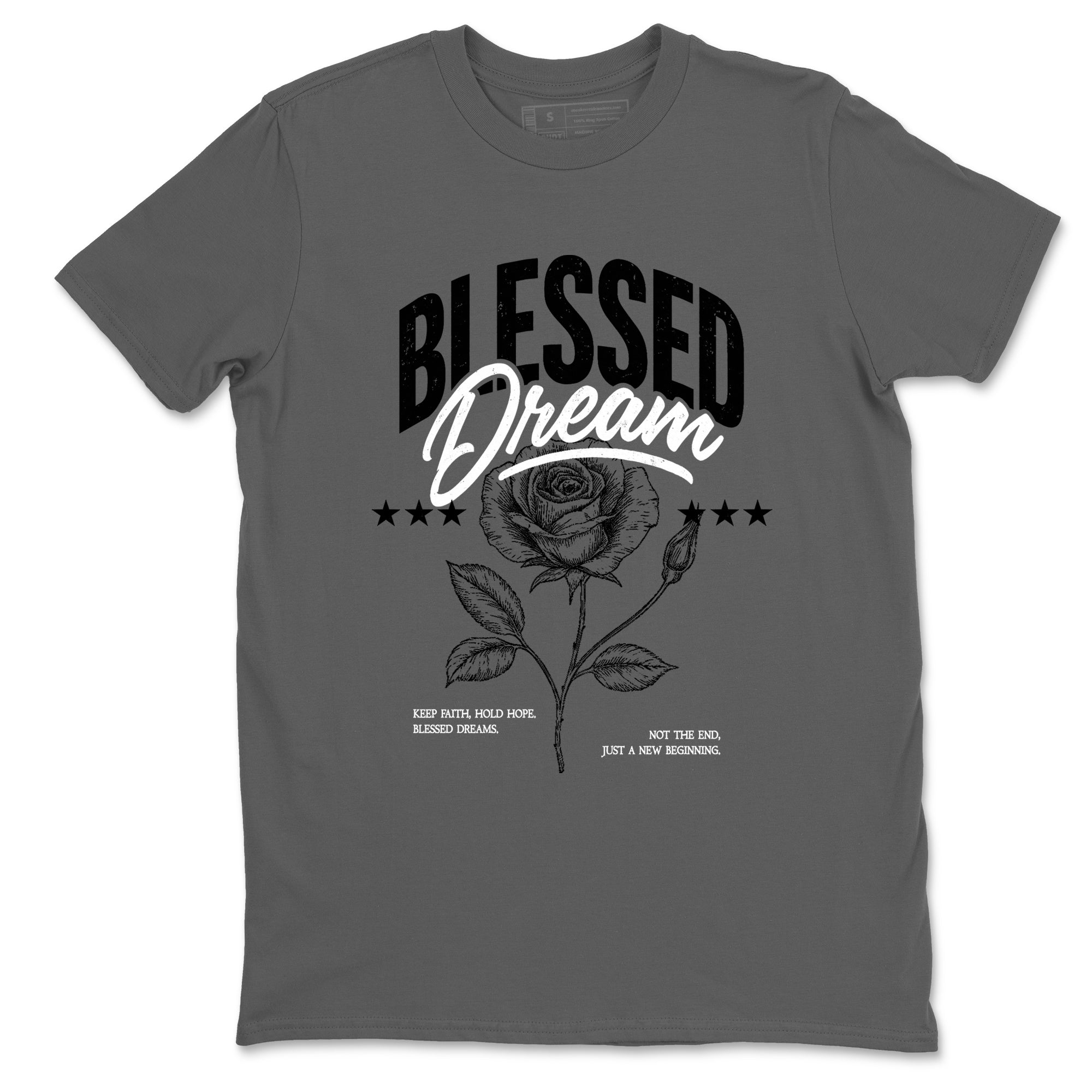 Sneaker match tees – Sneaker Tees To Match Air Jordan 4 Black Cat Shoes – Blessed Dream Tee Cool Grey 2