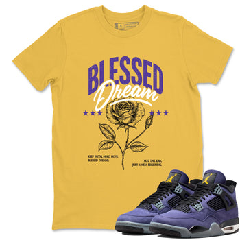 Best Sneakerfits graphic tee – Los Angeles Basketball Tees To Match Air Jordan 4 Lakeshow – Blessed Dream Tee Daisy 1