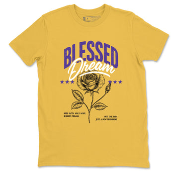 Best Sneakerfits graphic tee – Los Angeles Basketball Tees To Match Air Jordan 4 Lakeshow – Blessed Dream Tee Daisy 2