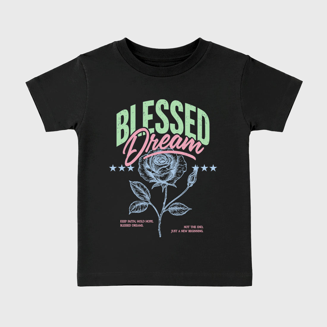 Sneaker match tees – Sneaker Tees To Match Air Jordan 4 Valentines Day Kids Shoes – Blessed Dream Kids T-Shirt Black 2