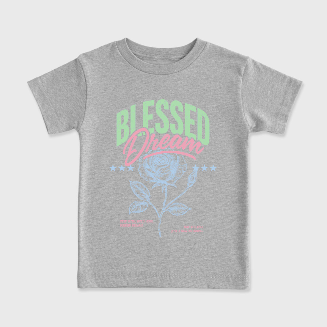 Sneaker match tees – Sneaker Tees To Match Air Jordan 4 Valentines Day Kids Shoes – Blessed Dream Kids T-Shirt Heather Grey 2