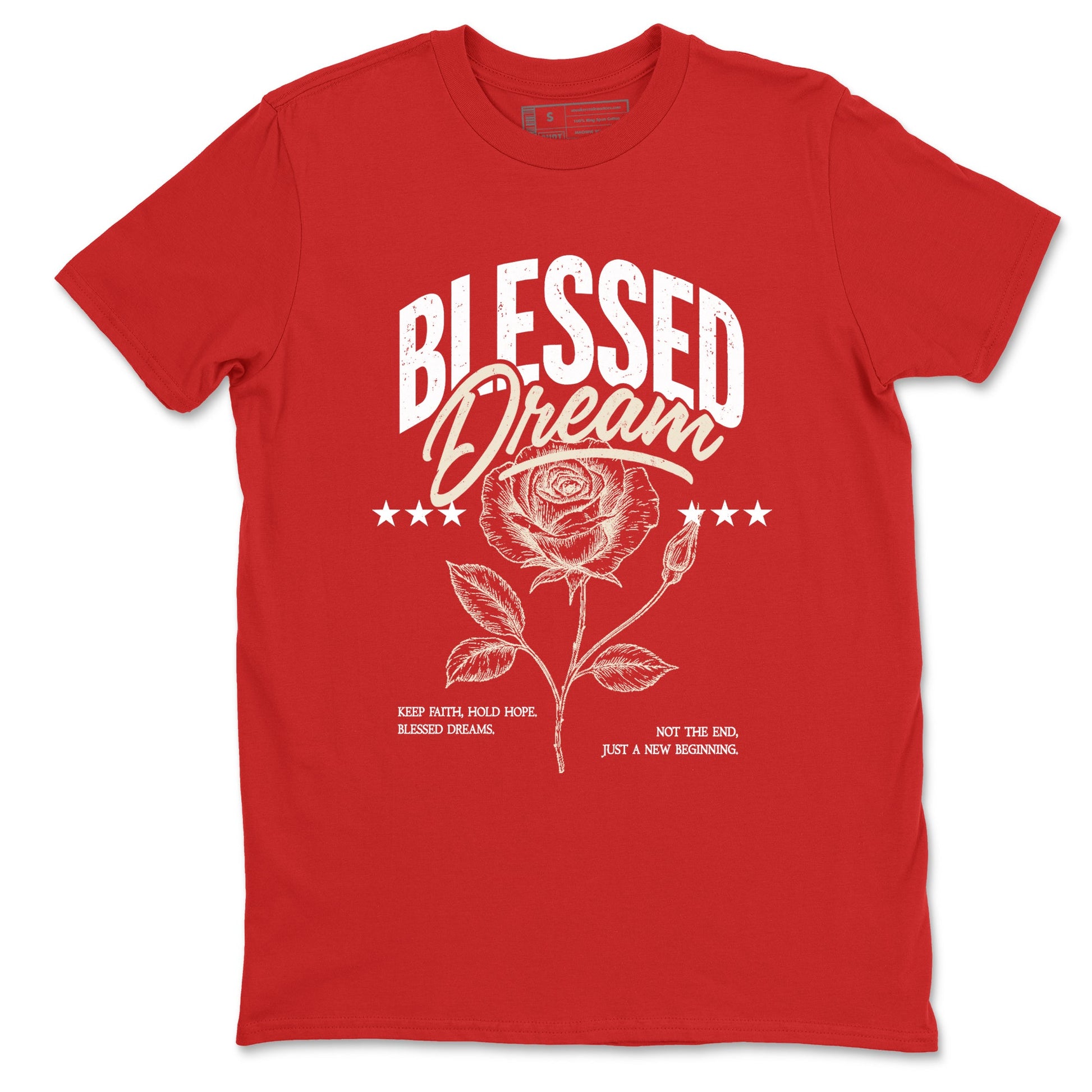 Sneaker match tees – Sneaker Tees To Match Air Jordan 4 Valentines Day Shoes – Blessed Dream Tee Red 2