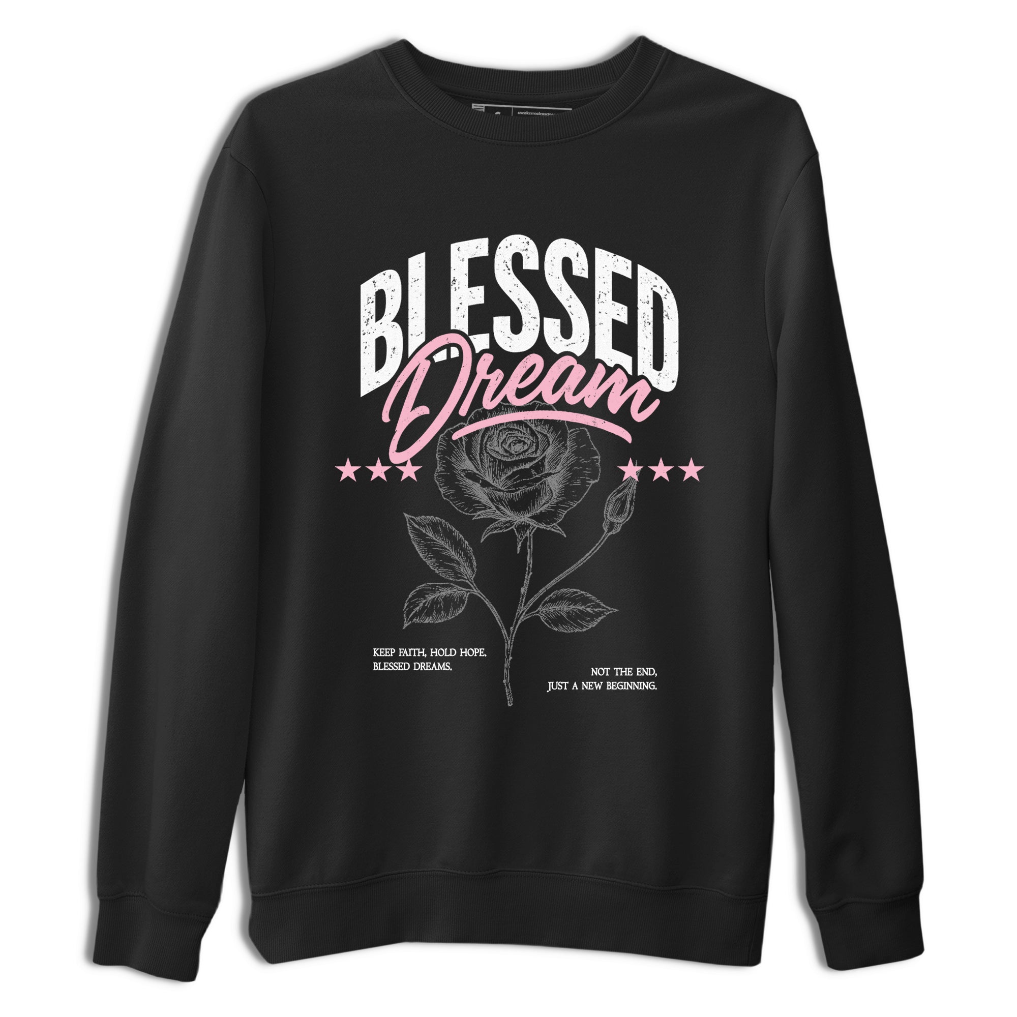 Sneaker match tees – Sneaker Threads To Match Air Jordan 5 35th Anniversary Shoes – Blessed Dream Tee Black 2