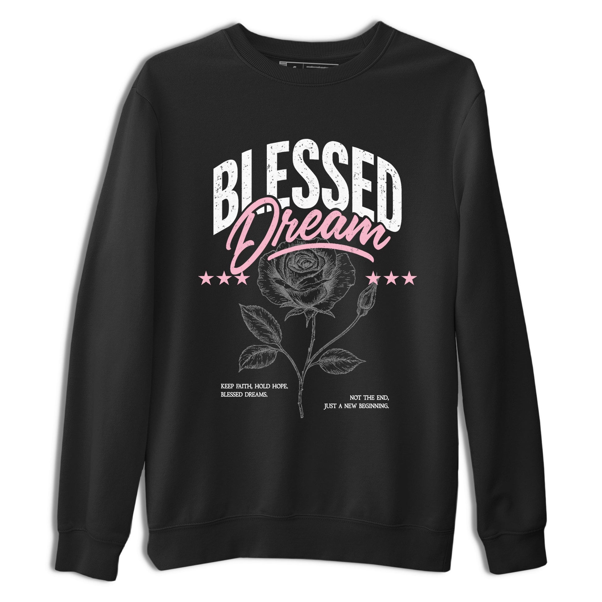 Sneaker match tees – Sneaker Threads To Match Air Jordan 5 35th Anniversary Shoes – Blessed Dream Tee Black 2