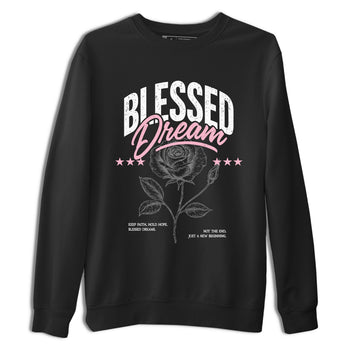Sneaker match tees – Sneaker Threads To Match Air Jordan 5 35th Anniversary Shoes – Blessed Dream Tee Black 2