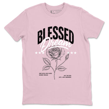 Sneaker match tees – Sneaker Threads To Match Air Jordan 5 35th Anniversary Shoes – Blessed Dream Tee Pink 2