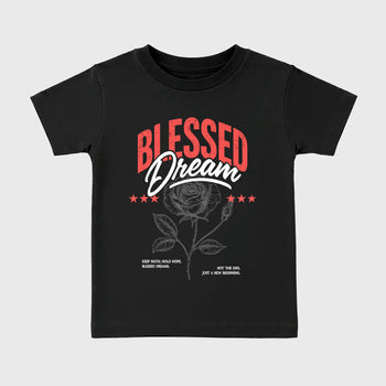 Best Sneakerfit Graphic Tee. Graphic Outfits. Sneaker Tees To Match Air Max 90 Infrared Sneakers – Blessed Dream Kids T-Shirt Black 2