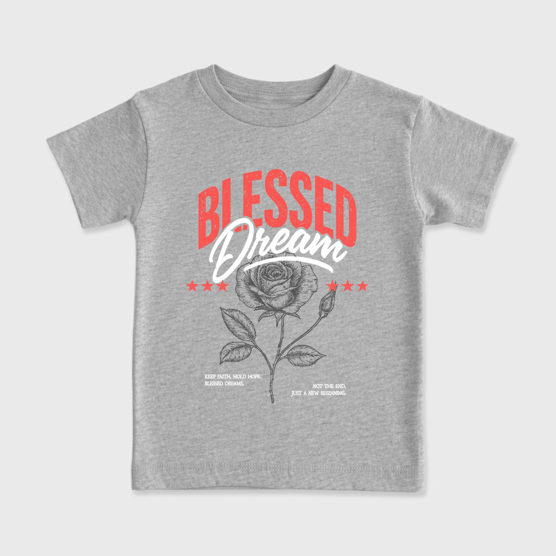 Best Sneakerfit Graphic Tee. Graphic Outfits. Sneaker Tees To Match Air Max 90 Infrared Sneakers – Blessed Dream Kids T-Shirt Heather Grey 2