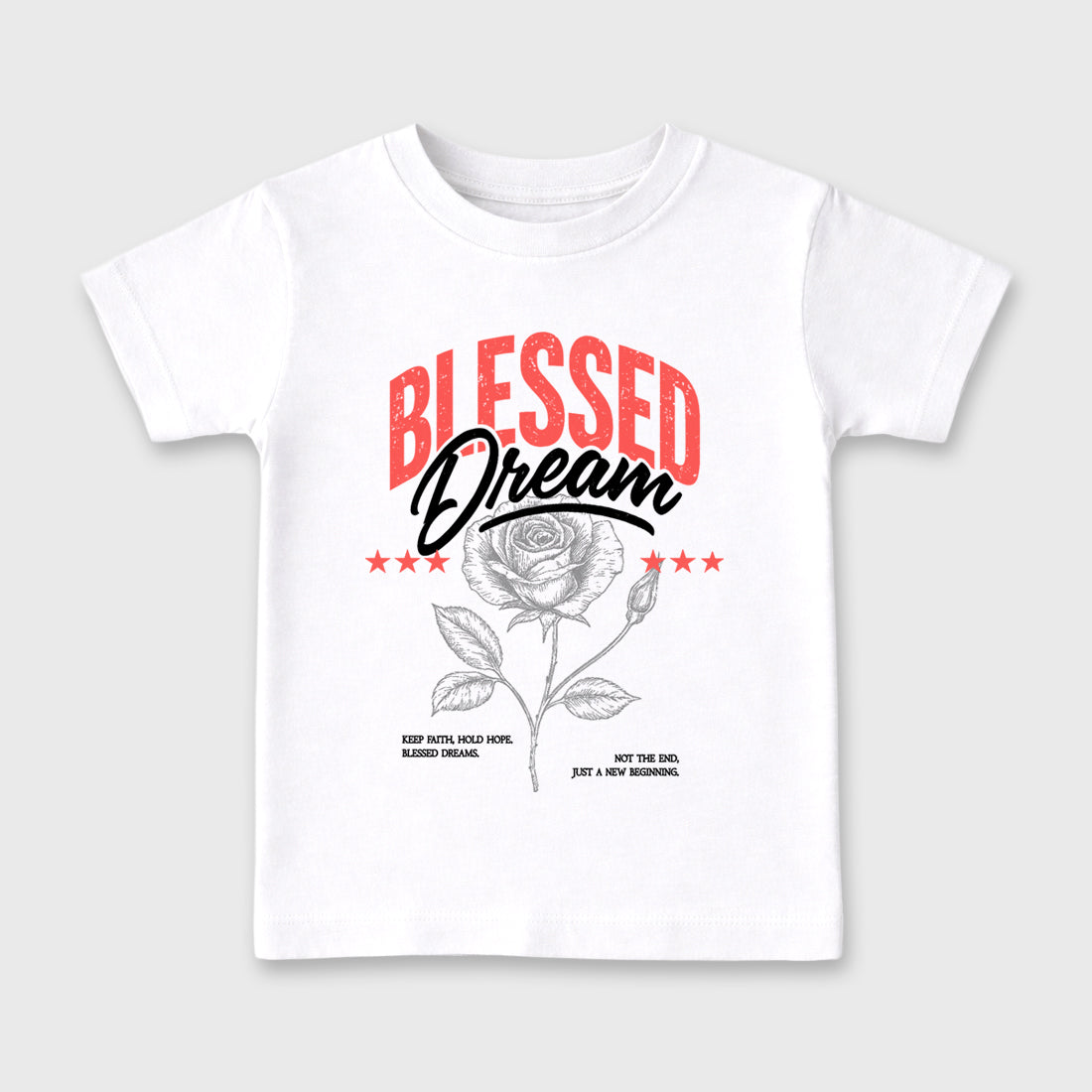 Best Sneakerfit Graphic Tee. Graphic Outfits. Sneaker Tees To Match Air Max 90 Infrared Sneakers – Blessed Dream Kids T-Shirt White 2