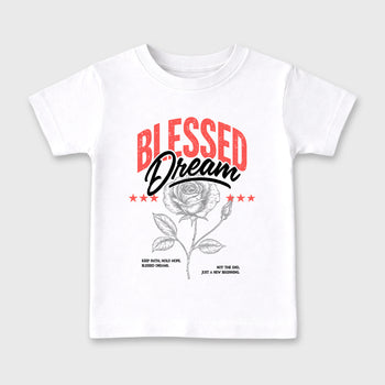 Best Sneakerfit Graphic Tee. Graphic Outfits. Sneaker Tees To Match Air Max 90 Infrared Sneakers – Blessed Dream Kids T-Shirt White 2