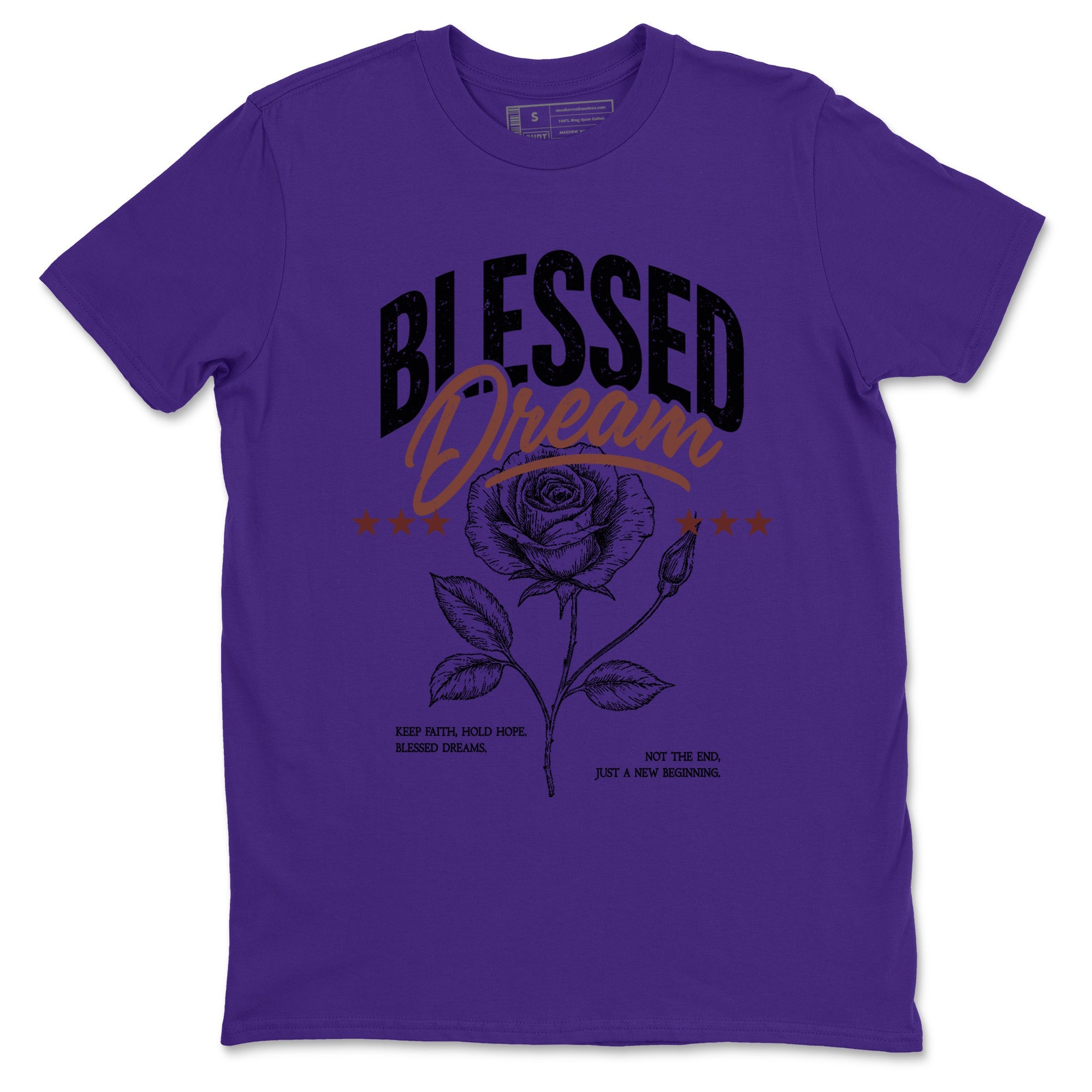Sneaker match tees – Sneaker Threads To Match Dunk Low Persian Violet Shoes – Blessed Dream Tee Purple 2